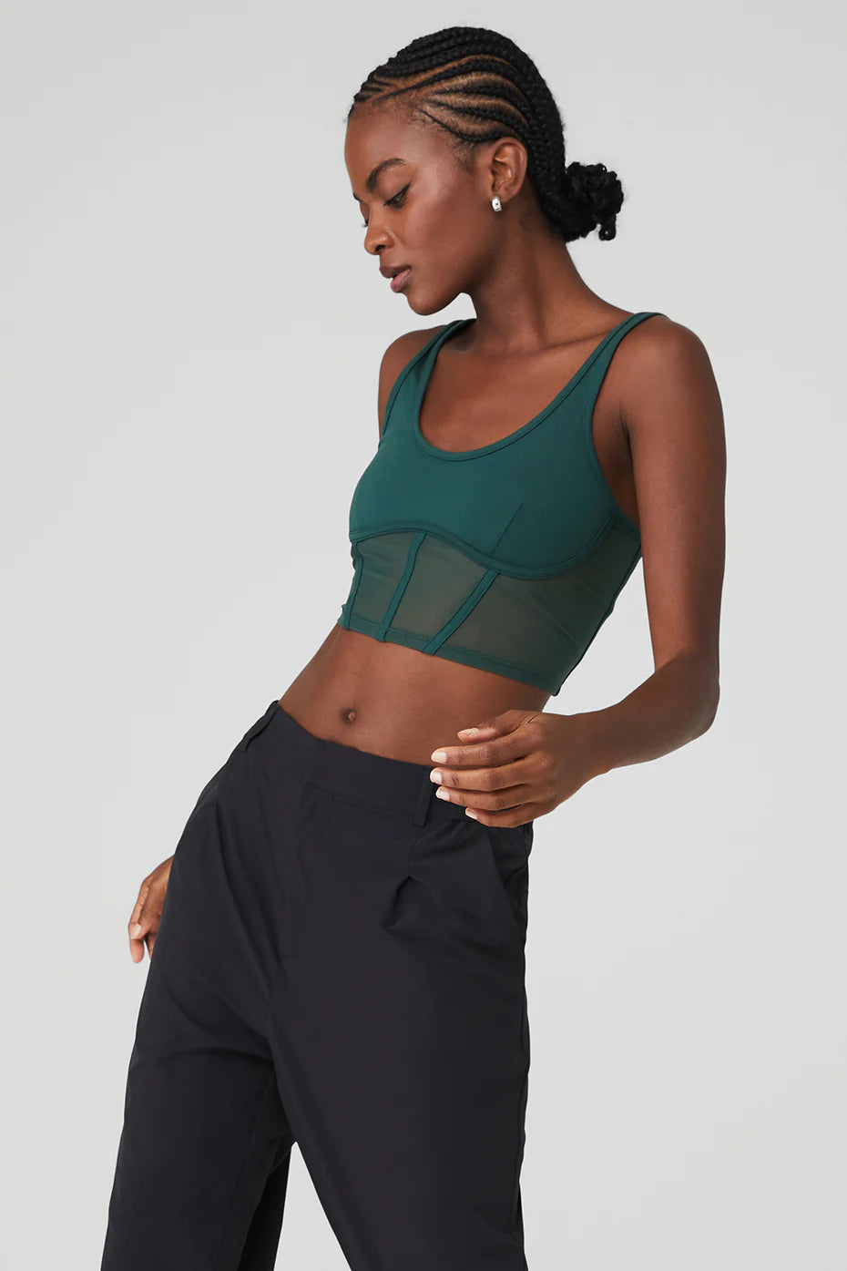 Airbrush Mesh Corset Tank